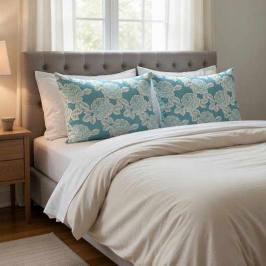 Elegante Bloemige Vintage Charme Kussensloop