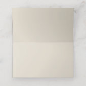 Elegante bloemige vintage rozen trellis gouden bru plaatskaartje (Binnenkant ongevouwen)