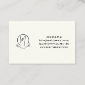 Elegante bloemige Visitekaartjes (Achterkant)