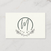 Elegante bloemige Visitekaartjes (Voorkant)