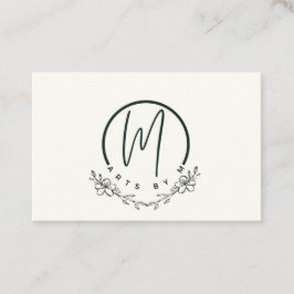 Elegante bloemige Visitekaartjes