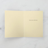 Elegante bloemige 'Waar we ook zijn' rouw citaat Kaart (Binnen)