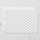 Elegante Bloemige Wilde Bloemen Foto Bruiloft Kaart (Achterkant)