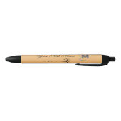 Elegante bloeminitiaal M Zwarte Inkt Pen (Bodem)