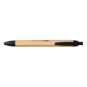 Elegante bloeminitiaal M Zwarte Inkt Pen (Achterkant)