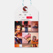 Elegante Bloemkaars Zakelijke Kaart – FOREU Studio Cadeaulabel (Achterkant)