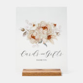 Elegante Bloemkaarten en Cadeaubord Sign Acryl Bord (Voorkant)