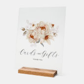 Elegante Bloemkaarten en Cadeaubord Sign Acryl Bord (Hoek)