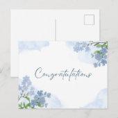 Elegante bloemkunst gefeliciteerd  briefkaart (Voorkant / Achterkant)