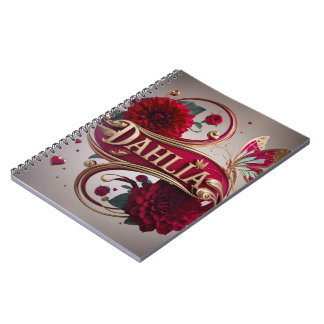 Elegante bloemkunst met gouden accenten notitieboek