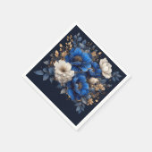 Elegante bloemkunst servet (Hoek)