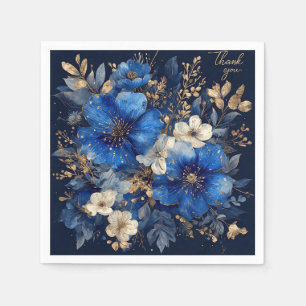 Elegante bloemkunst servet