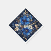 Elegante bloemkunst servet (Hoek)