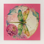 Elegante bloemlibel | Dragonfly Gift Legpuzzel (Horizontaal)