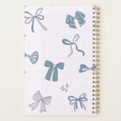 Elegante Bloemlijn Kunst Notebook | Minimalistisch Planner (Achterkant)