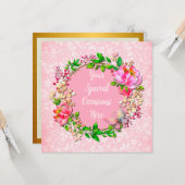 Elegante bloemlijst: voor elke gelegenheid kaart (Voorkant / Achterkant in situ)