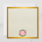 Elegante bloemlijst: voor elke gelegenheid kaart (Achterkant)