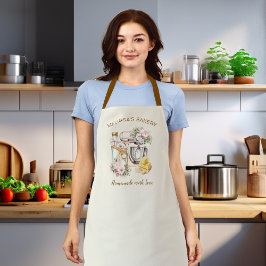 Elegante Bloemmenger Bakkerij & Koken ingrediënten Schort