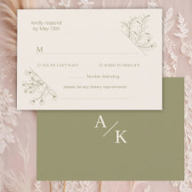 Elegante Bloemmos Groene bruiloft