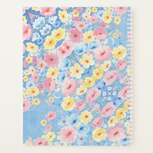 Elegante bloemplanners voor haar planner (Achterkant)