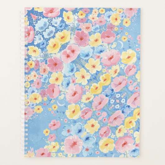 Elegante bloemplanners voor haar planner (Voorkant)