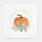 Elegante Bloempompoen Servet (Voorkant)