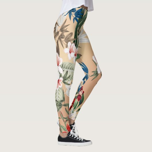 Elegante Bloemprint Leggings (Rechts)