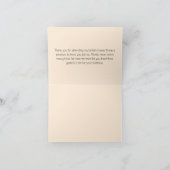 Elegante bloemrand  bedankkaart (Binnen)