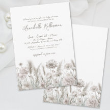 Elegante Bloemrijke Boho Baby Shower