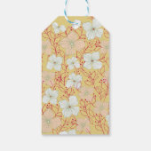 elegante bloemrijke bruidsdouche bedankt cadeaulabel (Achterkant)