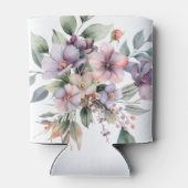 Elegante bloemrijke Bruidsdouche Blikjeskoeler (Achterkant)