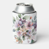 Elegante bloemrijke Bruidsdouche Blikjeskoeler (Blikje Achterkant)