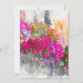 Elegante Bloemrijke Chic We Zijn Getrouwd Aankondi Aankondiging (Achterkant)