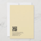 Elegante bloemrijke fiesta-huwelijk met QR-code Kaart (Achterkant)