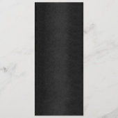Elegante bloemrijke gotische Halloween-bruiloftsme Menu (Achterkant)