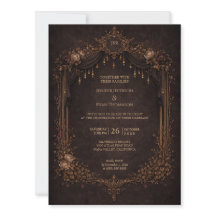 Elegante bloemrijke gotische halloween huwelijksui