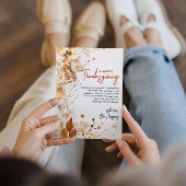 Elegante Bloemrijke Herfst Thanksgiving Custom Feestdagenkaart