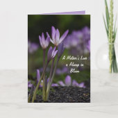 Elegante bloemrijke Moederdagkaart Kaart (Voorkant)