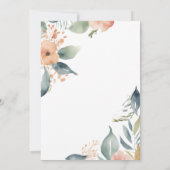 Elegante bloemrijke paasviering kaart (Achterkant)