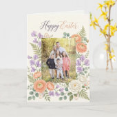 Elegante Bloemrijke Pasen Zegen Brunchen Uitnodigi Kaart (Gele Bloem)