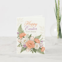 Elegante Bloemrijke Pasen Zegeningen Brunch Uitnod