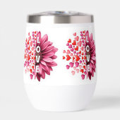 Elegante Bloemrijke Stemloze Wijntuimelaar (Voorkant)