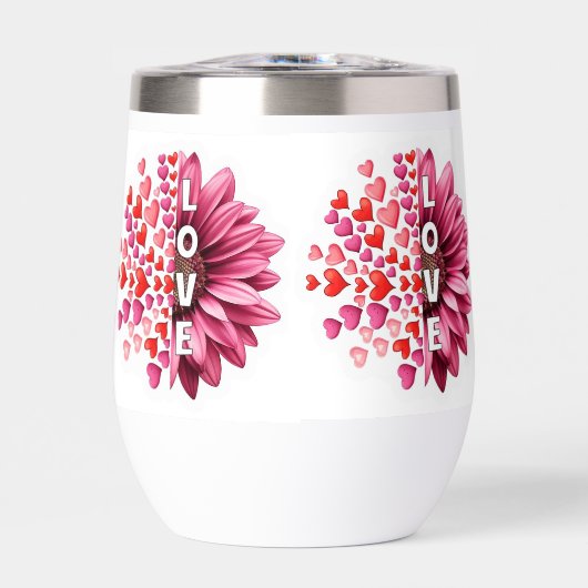 Elegante Bloemrijke Stemloze Wijntuimelaar (Voorkant)