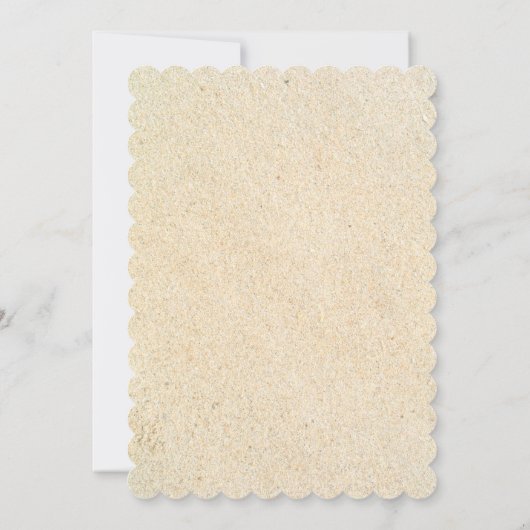 Elegante bloemrijke tropische strand bruiloftsrece kaart (Achterkant)