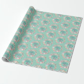 Elegante bloemrijke viering van Moederdag Cadeaupapier (Uitgerold)