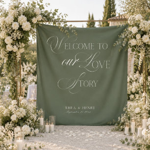 Elegante Bloemrijke Vintage Kant Klassieke Trouwju Wandkleed