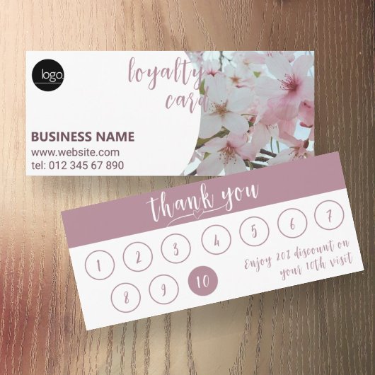 ELEGANTE BLOEMROZE BUSINESS LOGO 10 LOYALITEIT KAA