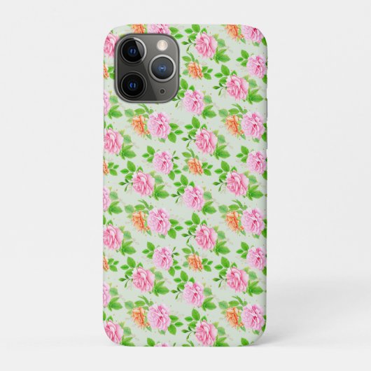 Elegante bloemrozen groene bladeren patroon-23675 Case-Mate iPhone case (Achterkant)