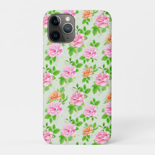 Elegante bloemrozen groene bladeren patroon-23675 Case-Mate iPhone case