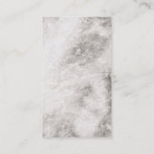 Elegante bloemschikking marmer visitekaartje (Achterkant)